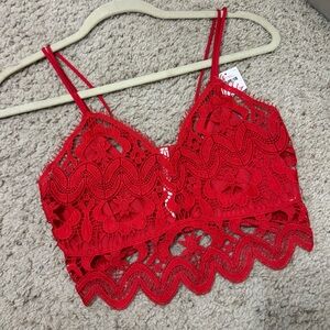 NWT Anthropologie Lace Bra Top